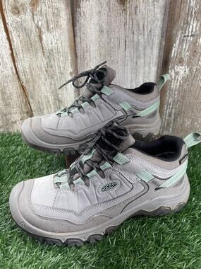 Keen Women's Targhee IV Waterproof Hiking Shoes Alloy/Granite Green Women's 8.5